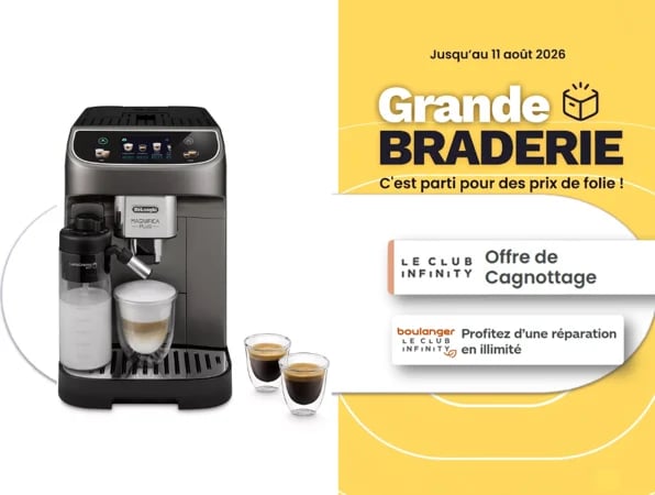 ☕ Grande Braderie : Réveillez vos papilles avec la machine à café DeLonghi Magnifica Plus ! 📦💥