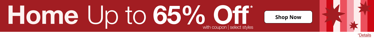 Save up to 65% off during JCPenney's Home Department Sale