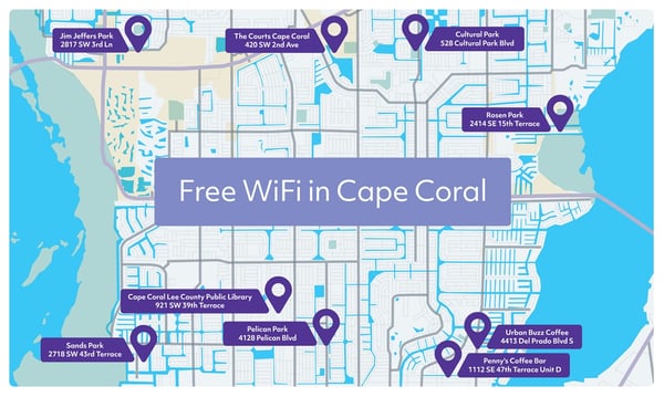 Free WiFi around Cape Coral