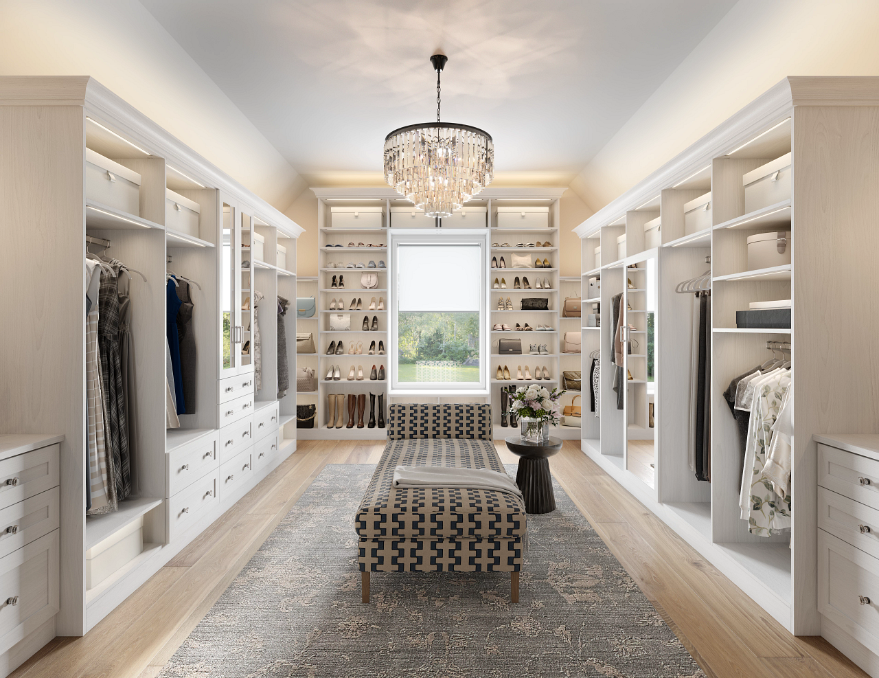 Luxury walk-in closet design ideas
