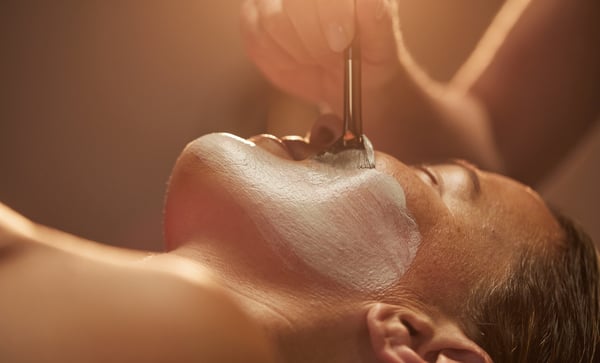 Person receiving relaxing Woodhouse Spa treatment