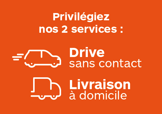Commandez en ligne et profitez du service Drive et livraison à domicile dans votre magasin Boulanger St Brieuc !