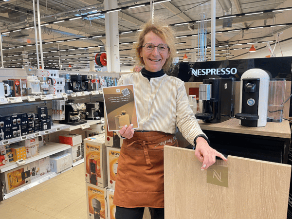 Sylvie, animatrice Nespresso à boulanger nantes atlantis saint herblain