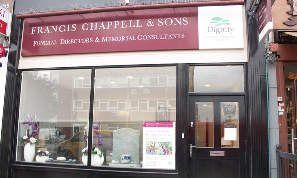 Francis Chappell & Sons Funeral Directors South East London, Here for