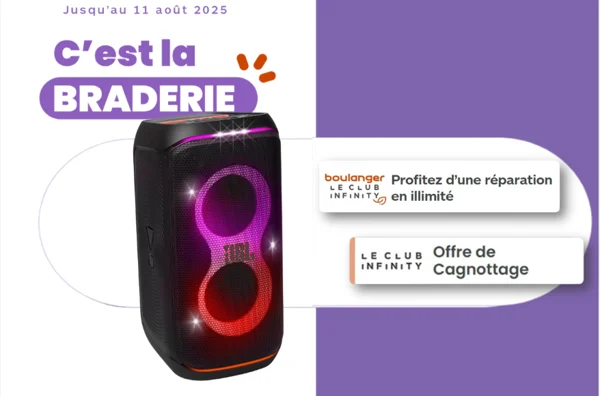 🔊 Braderie Son : vibrez avec JBL et profitez des avantages Club Infinity ! 🔊