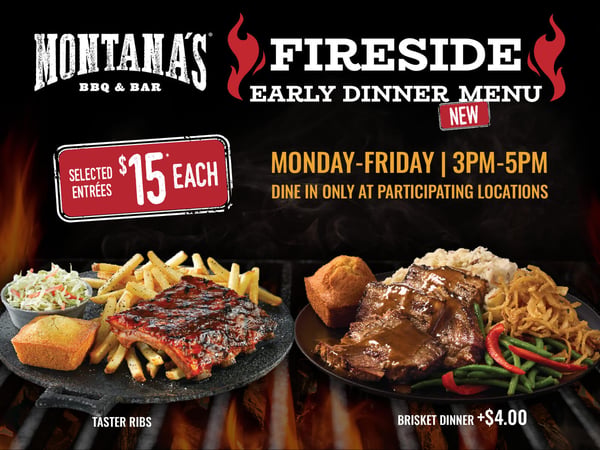 Early Dinner Menu