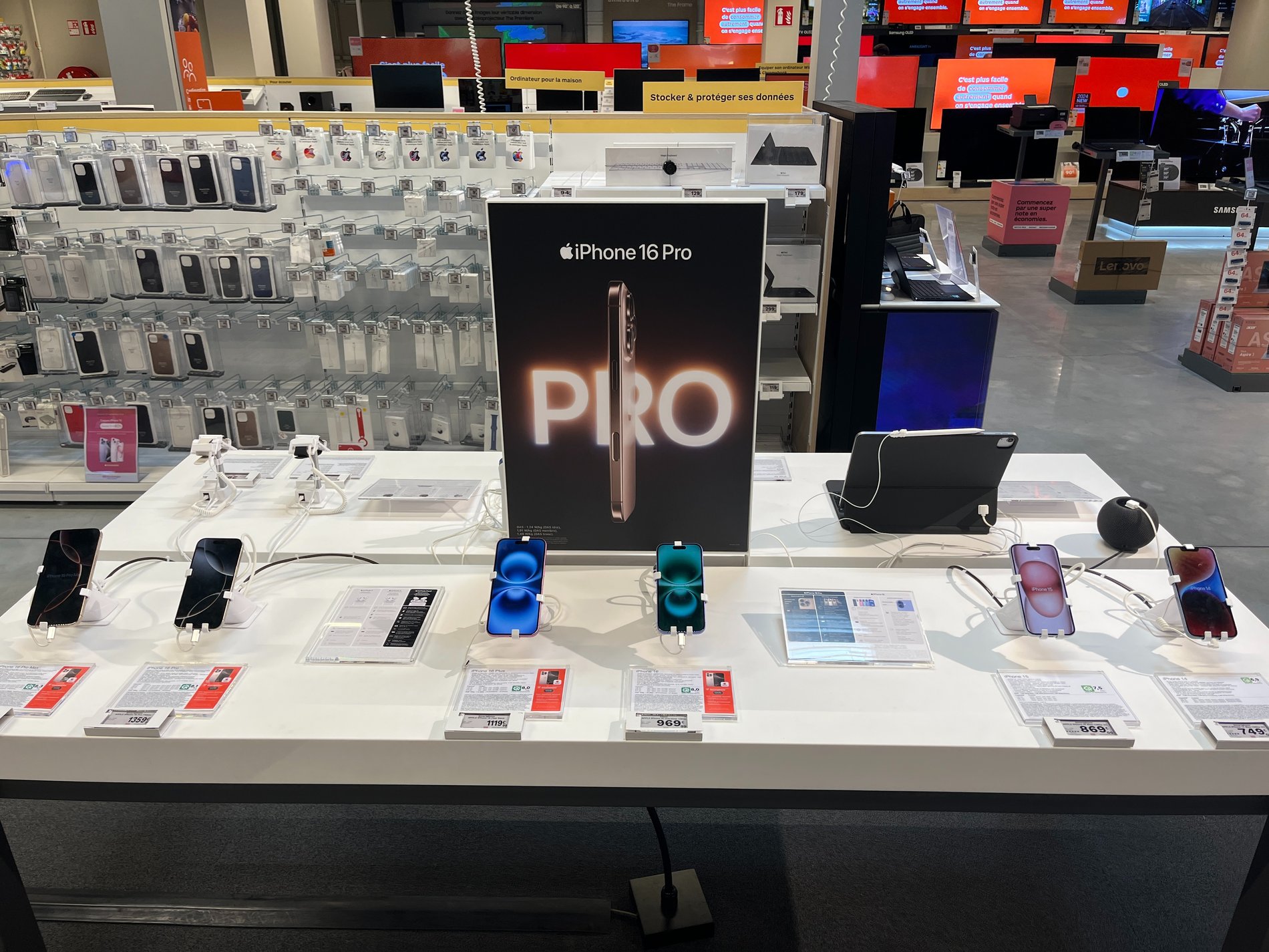 Iphone du magasin Boulanger Arras