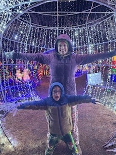 Supporting local lightshow in Franktown. You can donate money or food to local food banks