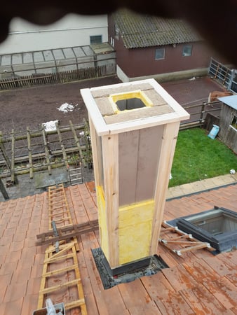 Rehaussement d'une cheminée