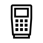An icon of a payment device.