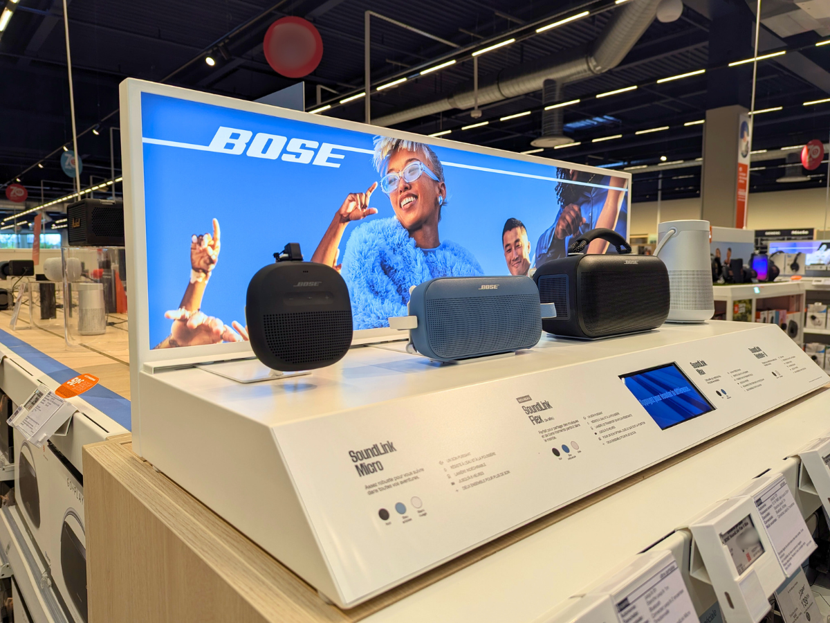 Les enceintes bluetooth bose soundlink micro, soundlink flex, soundlink max et soundlink revolve plus chez boulanger tours saint pierre des corps
