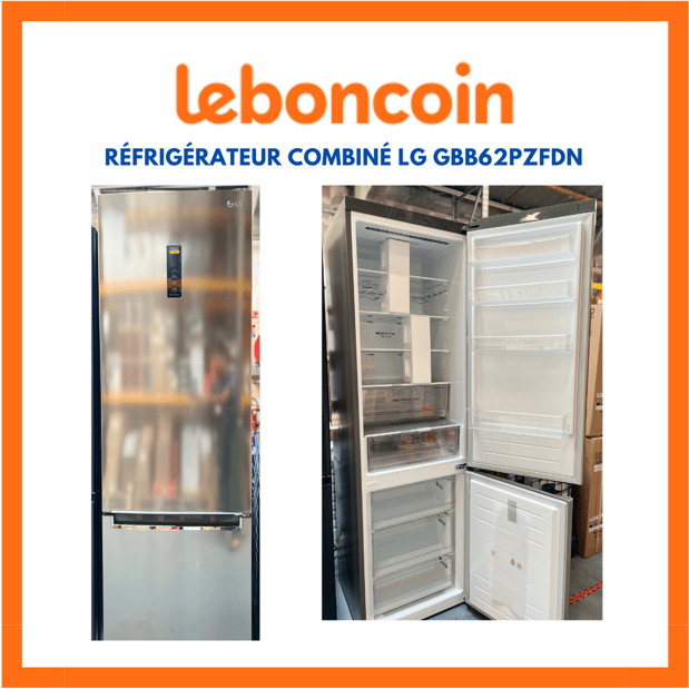 Réfrigérateur combiné Lg GBB62PZFDN présent sur Leboncoin