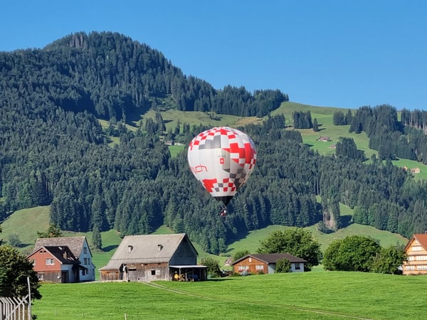 Idylischer Landeplatz im Appenzellerland