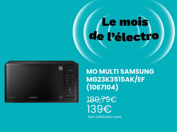 Micro ondes grill SAMSUNG MG23K3515AK/EF