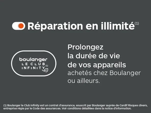 Pensez à Boulanger INFINITY pour plus de sérénité dans votre magasin Boulanger Anglet!