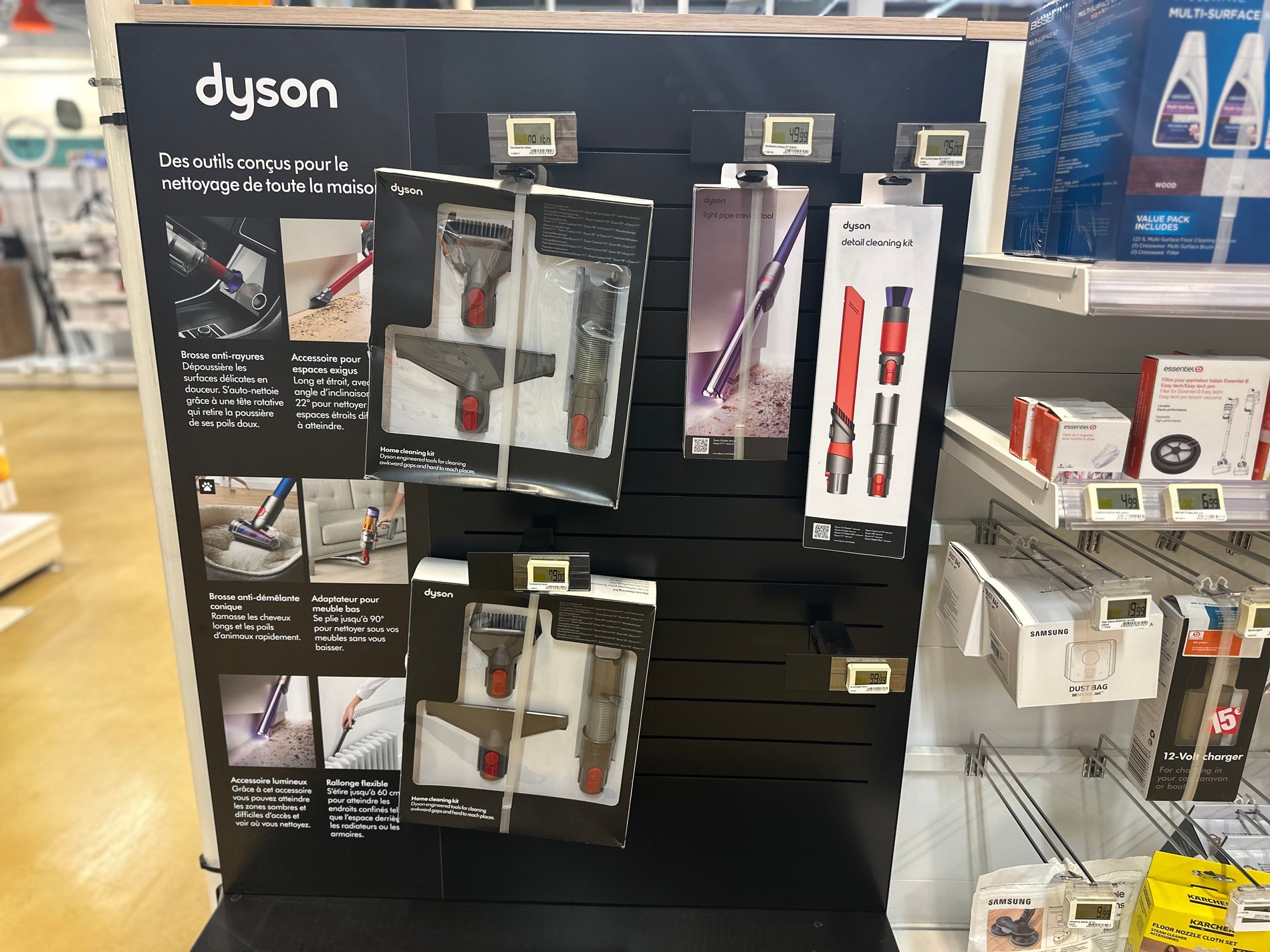 Les brosses Dyson chez Boulanger La Valentine.