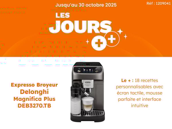 Expresso Broyeur DELONGHI Magnifica Plus FEB3270.TB
