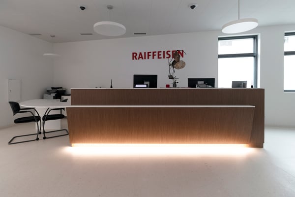 Reception Banca Raiffeisen Gordola