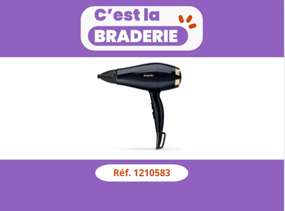Sèche cheveux BABYLISS Black Onyx 5911E Made in Italy