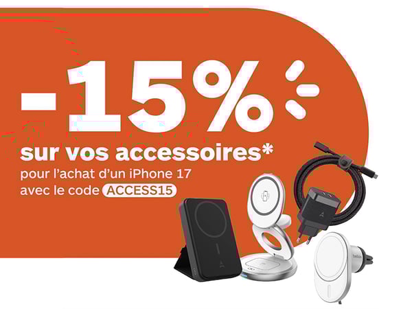 -15% sur vos accessoires pour l'achat d'un iPhone 17 chez Boulanger Toulon - La Garde !