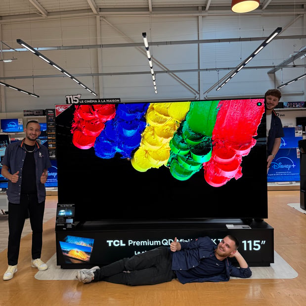 TV TCL 115x955 Qd-MiniLED toujours disponible à Boulanger Quetigny