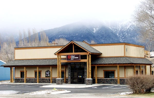Exterior image of First Interstate Bank in Eureka, Montana.