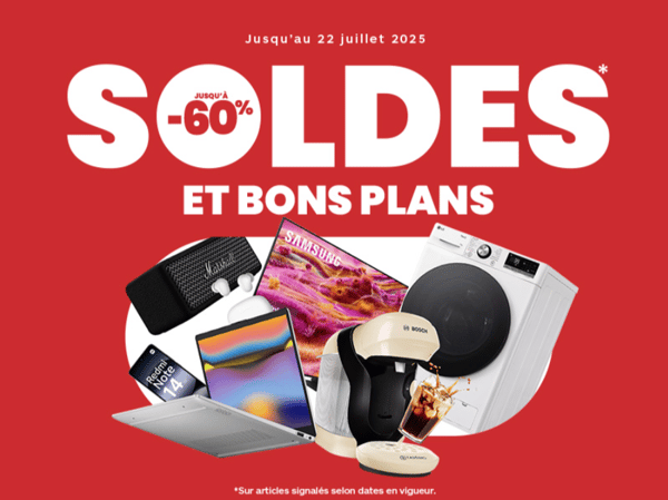 🔥 Soldes d'été 2025 chez Boulanger Paris Italie 2 : jusqu'à -60% sur l’électroménager et le high-tech !
