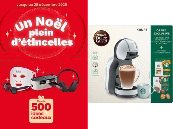 Venez découvrir la Dolce Gusto KRUPS Coffret STRABUCKS Mini me à l'occasion de notre opération de noel