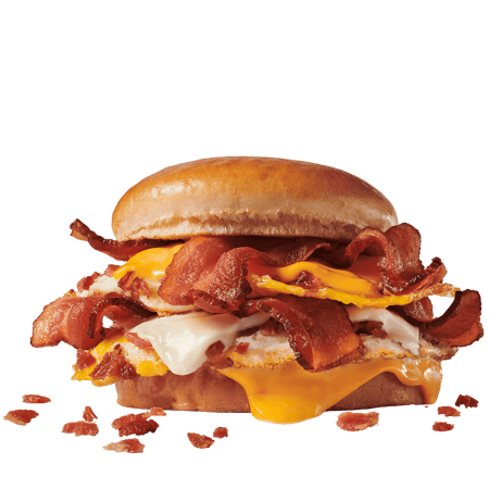 Stacked Bacon Breakfast Sandwich