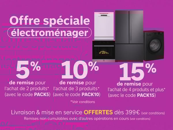 JUSQU'A 15% DE REMISE IMMÉDIATE