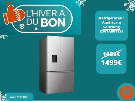 Retrouvez le Réfrigérateur Américain Samsung RS67A8811S9 dans votre magasin Boulanger Boulogne sur mer