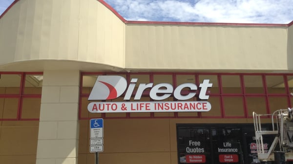 Direct Auto Insurance storefront located at  8019 W Hillsborough Ave, Tampa