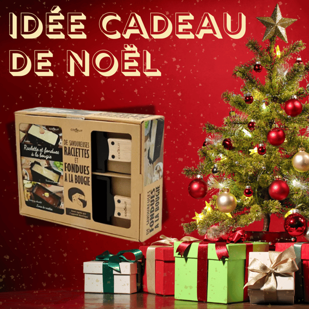 Idée de cadeau Noël : Raclette Fondue COOKUT Raclette et fondue avec Dépliant
