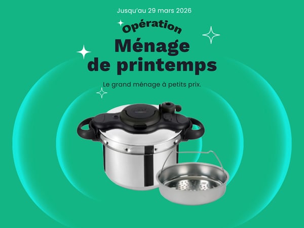 Autocuiseur SEB Clipso Minut Easy 6L Noir