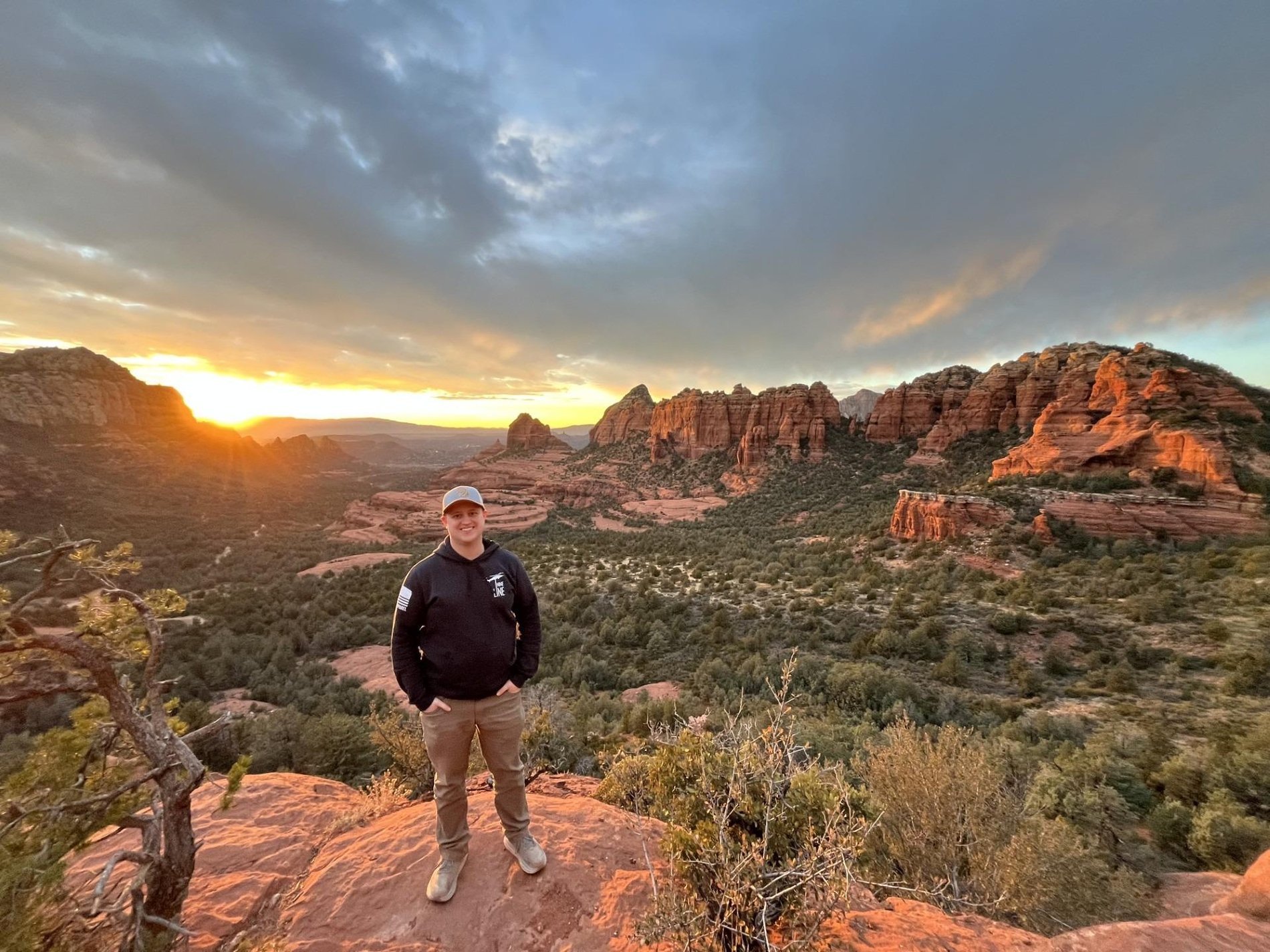 Carson enjoying the beautiful views in Sedona, AZ 