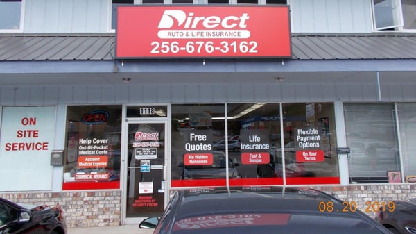Direct Auto Insurance storefront located at  1118 S Quintard Ave, Anniston