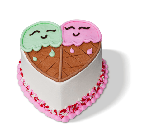 Heart Cones Cake