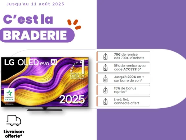 📺 C’est la Braderie TV : des offres exceptionnelles sur les modèles LG OLED evo 2025 ! 📺