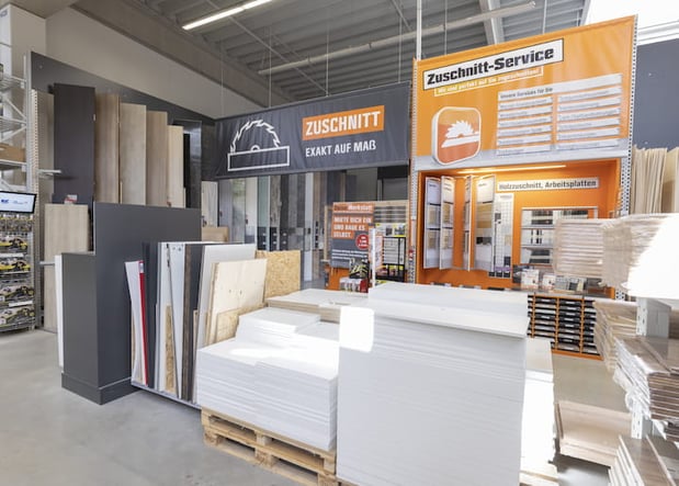 OBI HolzzuschnittService im Markt Schmelz Holz & mehr!