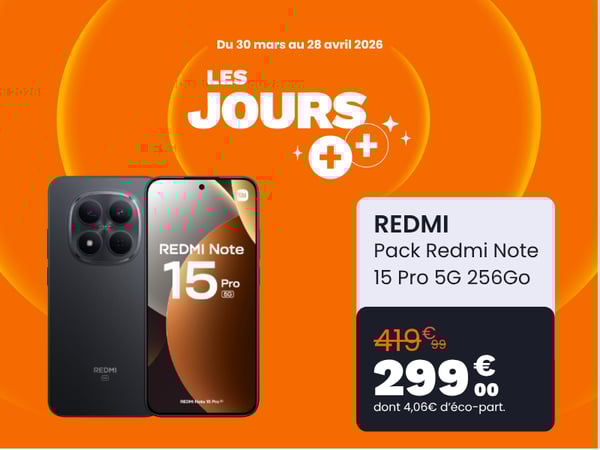 Smartphone XIAOMI Pack Redmi Note 15 Pro 5G 256Go N + Tag