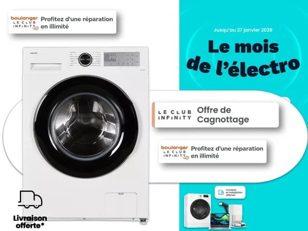 Profitez du Mois de l’Électro pour vous équiper d’un nouveau lave-linge
