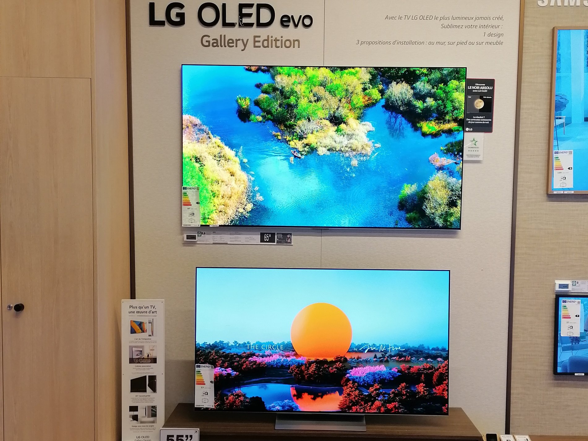 Les TV OLED LG OLEDG4 chez Boulanger Troyes Saint Parres Aux Tertres.