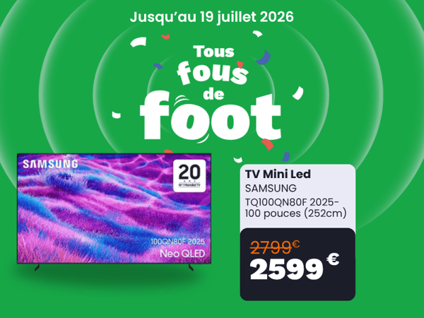 TV Mini Led SAMSUNG TQ100QN80F 2025-100 pouces (252cm)