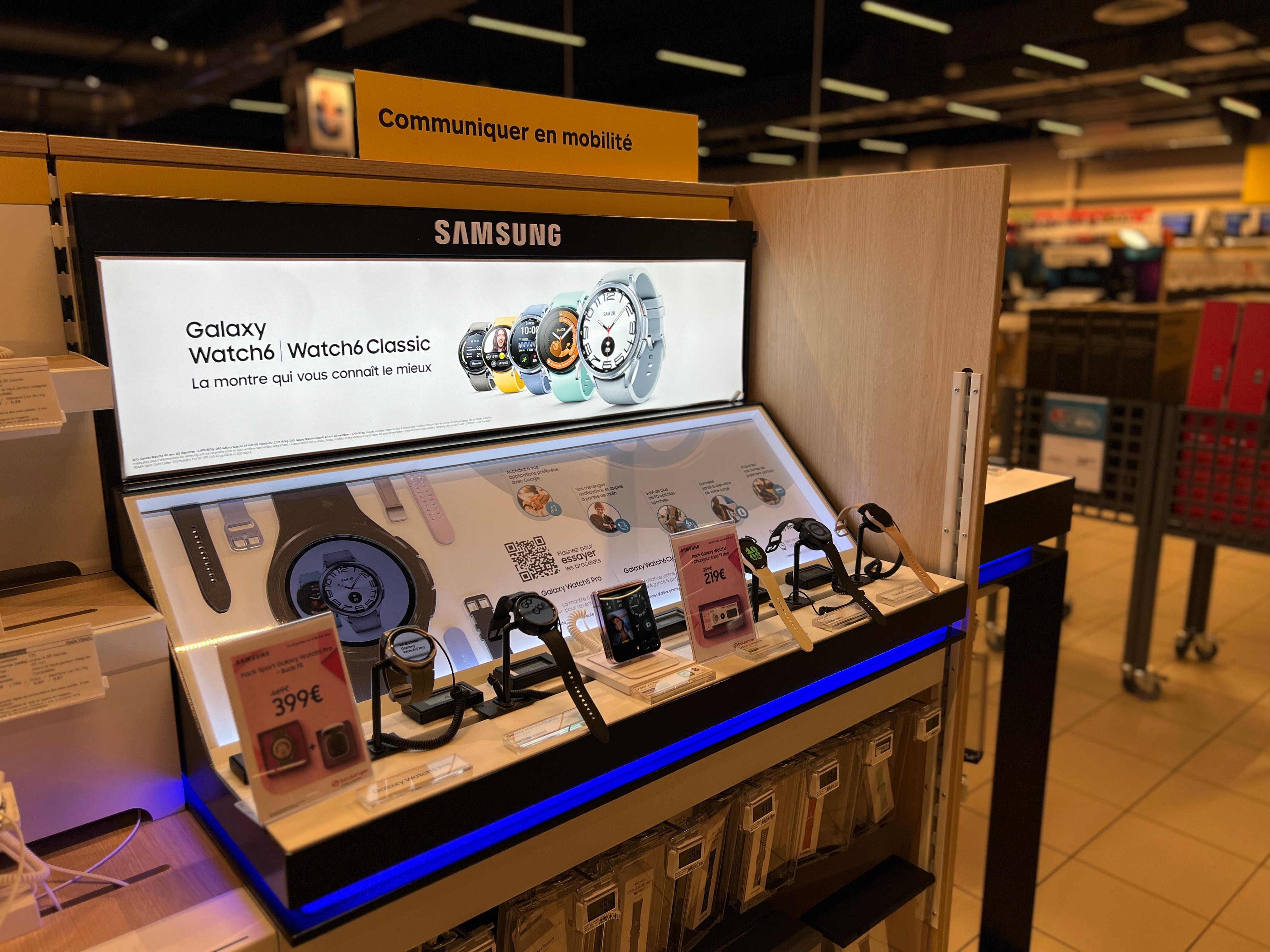 Univers montres connectées Samsung dans votre magasin Boulanger Nancy-Fléville