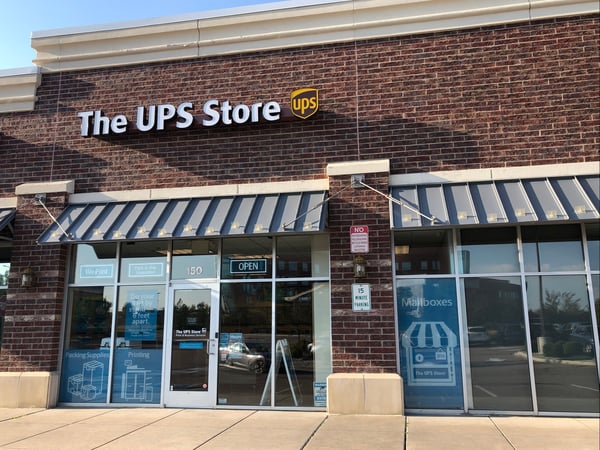Facade of The UPS Store Briargate Pkwy and Union King Soopers Shopping Center
