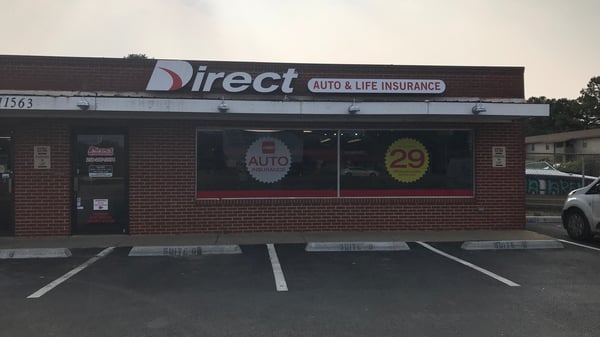 Direct Auto Insurance storefront located at  11563 Memorial Parkway SW, Huntsville
