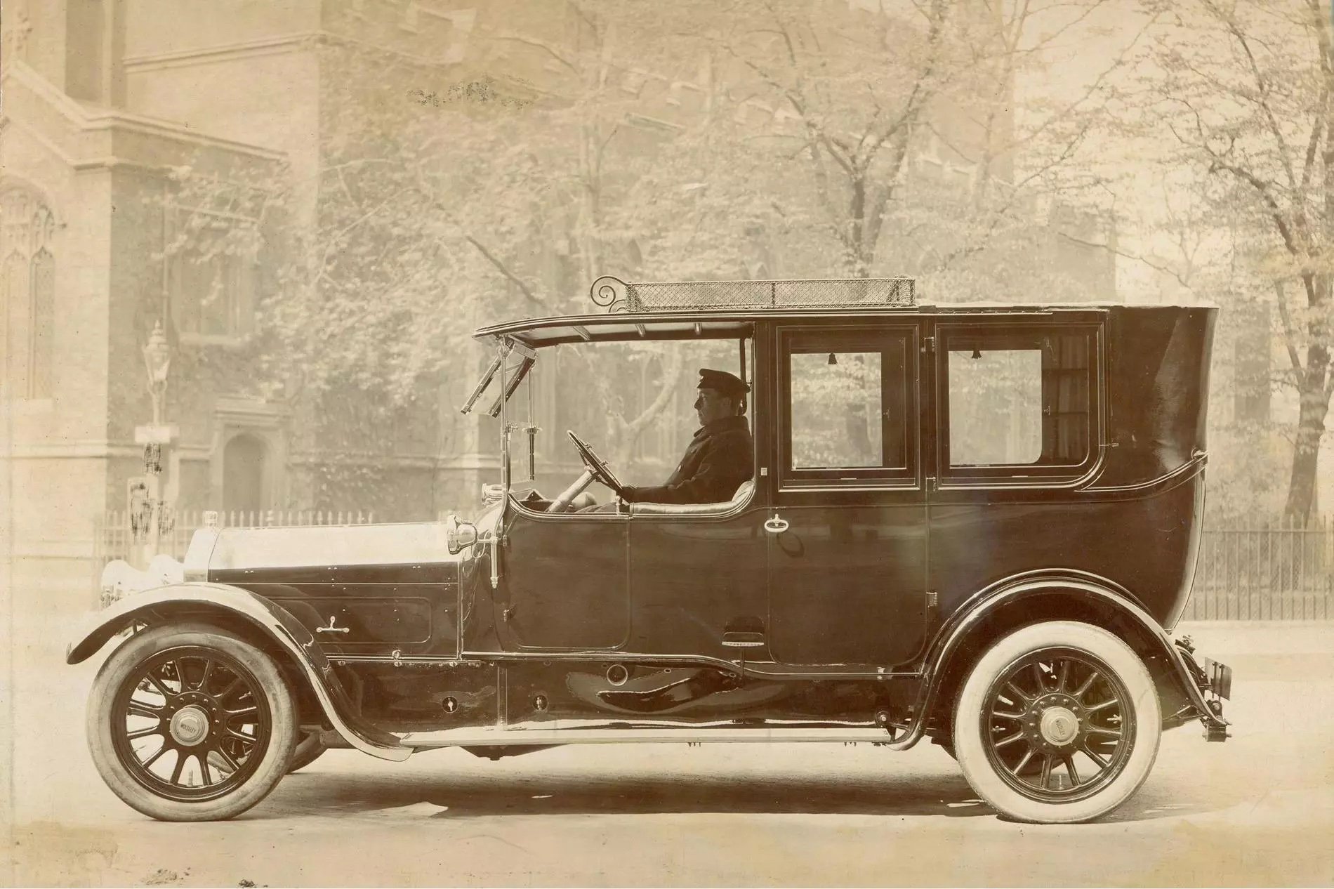 A historical hearse from JH Kenyon funeral directors