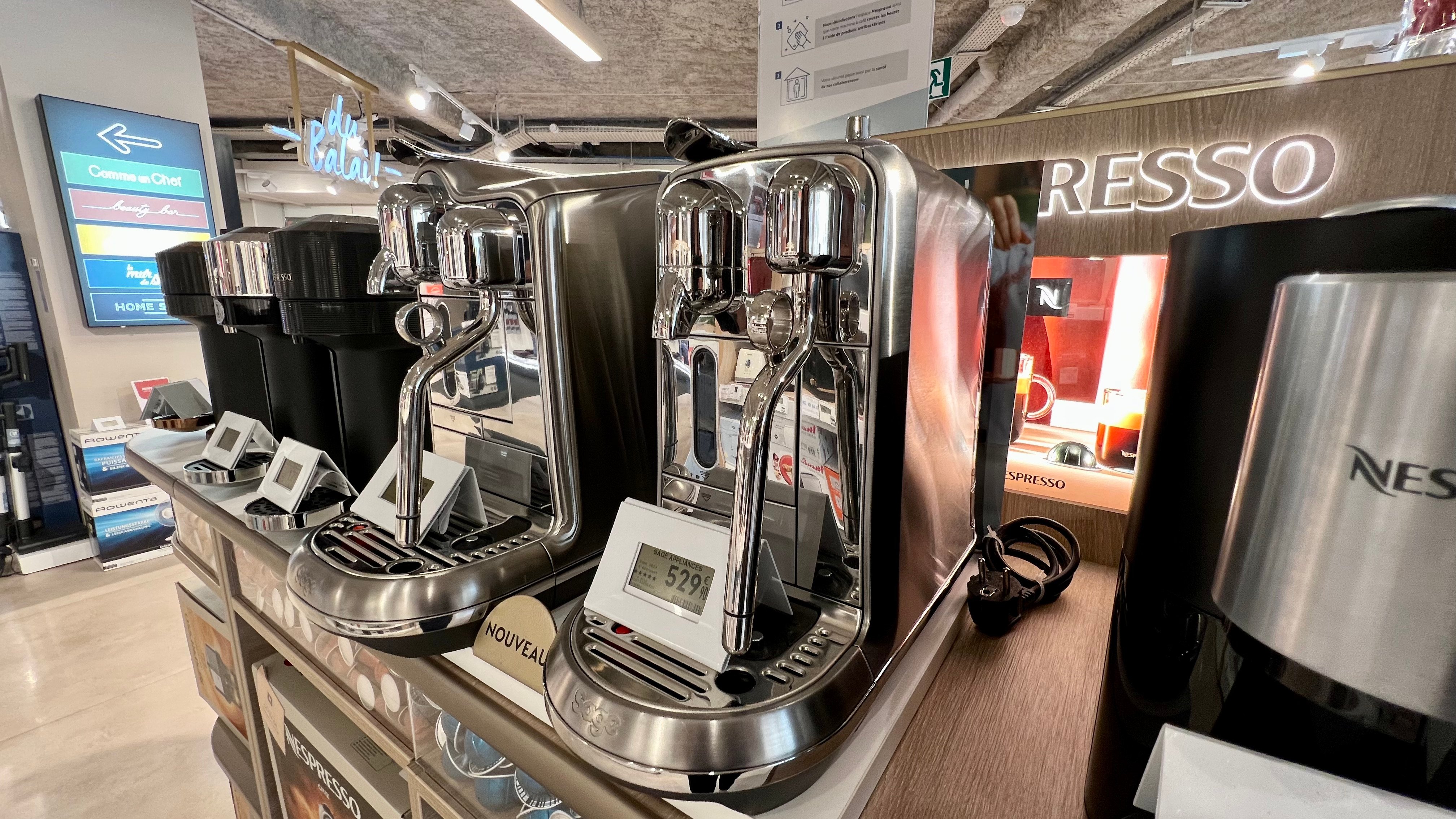 machine nespresso, sage appliances à découvrir à Boulanger Paris Beaugrenelle