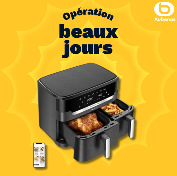 Friteuse sans huile MOULINEX Easy Fry Dual XXL EZ942AF0 10,5 L