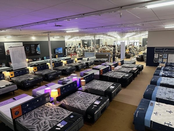 Baraboo Slumberland Furniture sleep solutions section